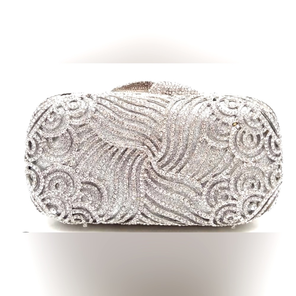 NWT Natasha Clutch Rinestone Bedazzled